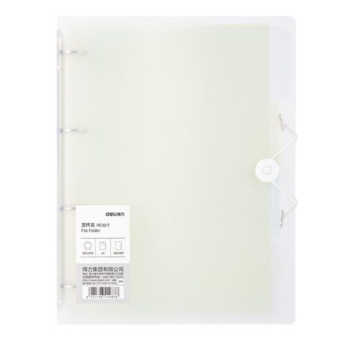 Ring File Ref PE110-T
A4:4 Holes Transparent
Deli