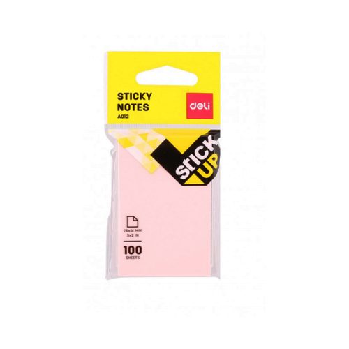 Sticky Notes Ref A01202
S:2x3" [76*51mm] 100 sheets, Ass Colors
Deli