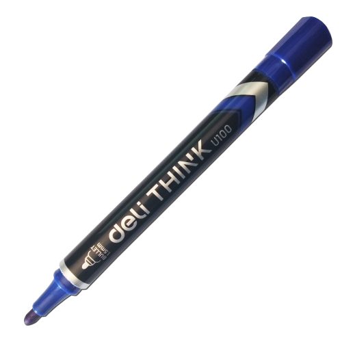 Permanent Marker Think Ref U10030
Blue , Bullet Tip 1.5mm
Deli