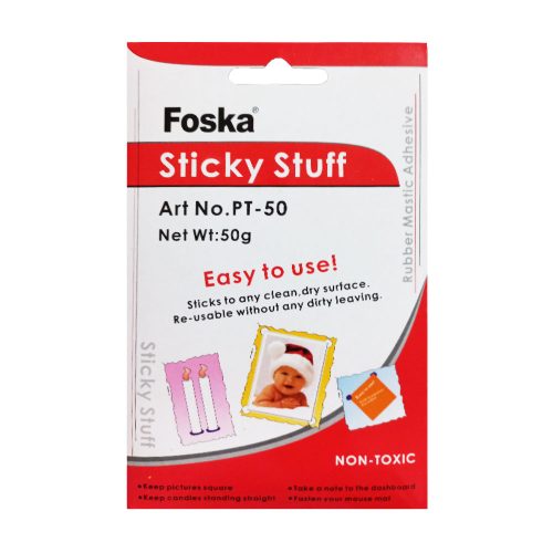 Rubber Mastic Adhesive Ref PT-50
50g, White
Foska