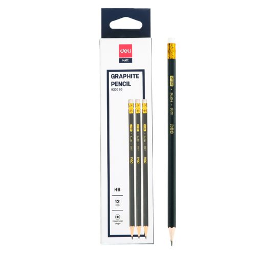 Wood Pencil With Eraser Ref U20000
HB [Pk 12]
Deli