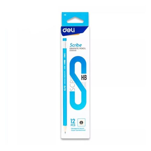 Wood Pencil With Eraser Ref U50800
HB Scribe [Pk 12]
Deli