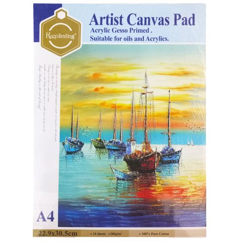 Canvas Artist Pad A4 W:19-1 W19-2
Ref ACPA4 (22.9x30.5cm), 10 sheets 280g/m
Melimelo