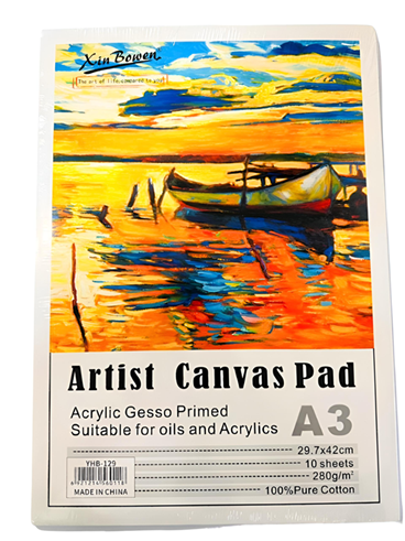 Canvas Artist Pad A3 YHB-129
A3 10 sheets 280g/m
MeliMelo