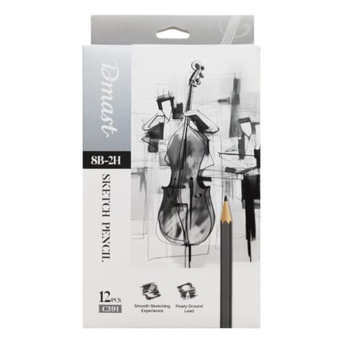 Wood Pencil Set Ref C391
Set of 12 pcs [2H,H,F,HB,B,2B,3B,4B,5B,6B,7B]
Deli