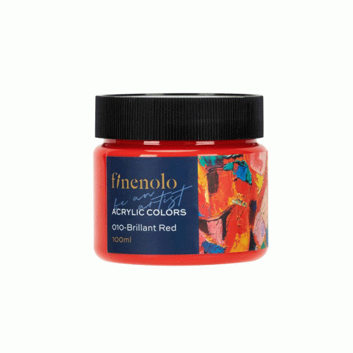 Acrylic Colors 010 Ref C17-BE
100ml, Brilliant Red, finenolo
Deli