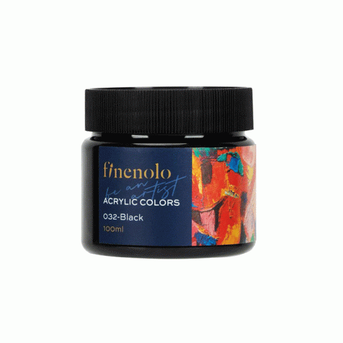 Acrylic Colors 032 Ref C17
100ml, Black, finenolo
Deli
