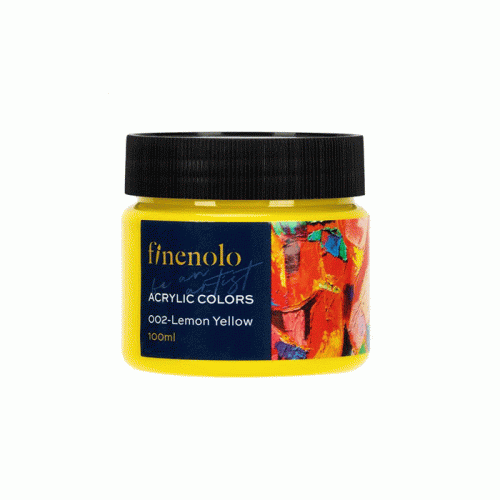 Acrylic Colors 002 Ref C17-MY
100ml, Lemon Yellow, finenolo
Deli