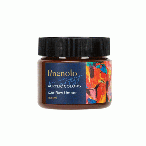 Acrylic Colors 028 Ref C17-RU
100ml, Raw Umber, finenolo
Deli