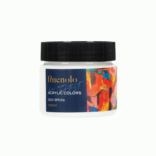 Acrylic Colors 001 Ref C17-WH
100ml, White, finenolo
Deli