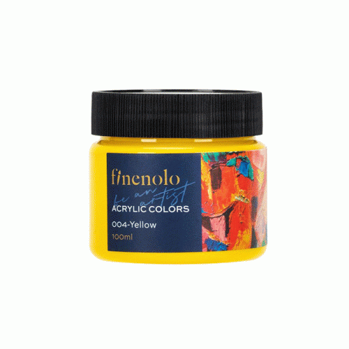 Acrylic Colors 004 Ref C17-YL
100ml, Yellow, finenolo
Deli