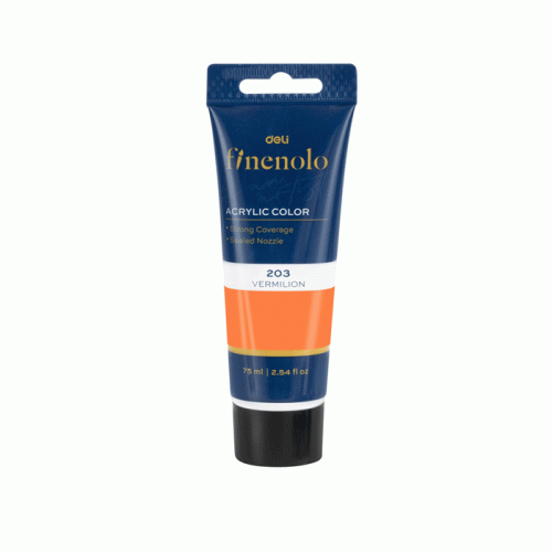 Acrylic 203 Ref C75-VR
Vermilion, 75ml
Deli