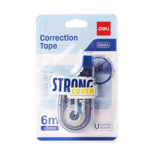 Correction Tape Ref H08A
5mm*6m, Blue / Red / Yellow
Deli