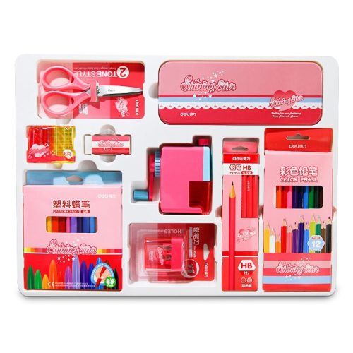 School Stationary Gift Set Ref 9665
Red
Deli