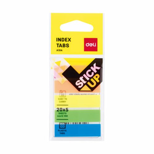 Sticky Notes Fluo Ref EA10402
44*12mm, 20 Sheets, 5 Colours
Deli