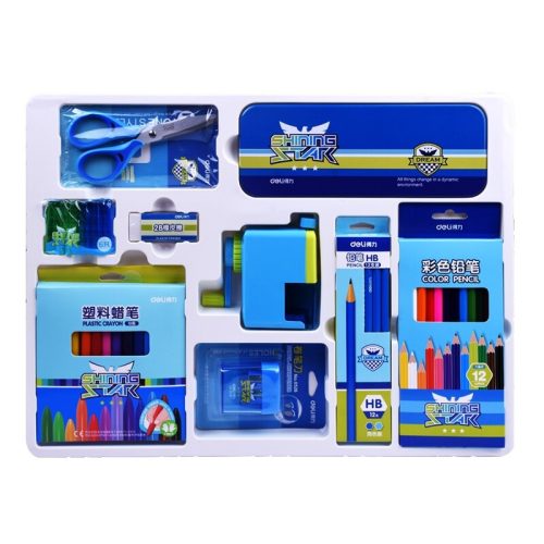 School Stationery Gift Set Ref 9665
Blue
Deli