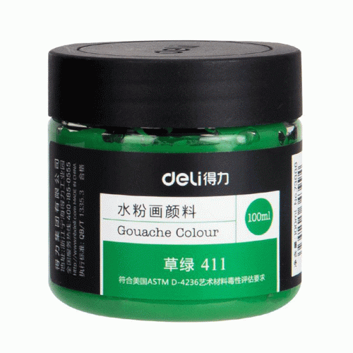 Gouache Ref 73888
100ml, Grass Green 411
Deli