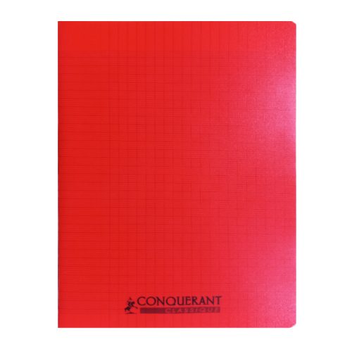 Classic Cover Notebook Ref 100102940
A4, 96 pages, Seyes Lines, Polypro Red
Conquerant