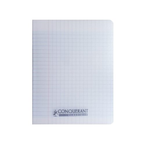 Classic Cover Notebook Ref 400006765
170*220cm, 48 pages, Seyes Lines, Colourless Polypro
Conquerant