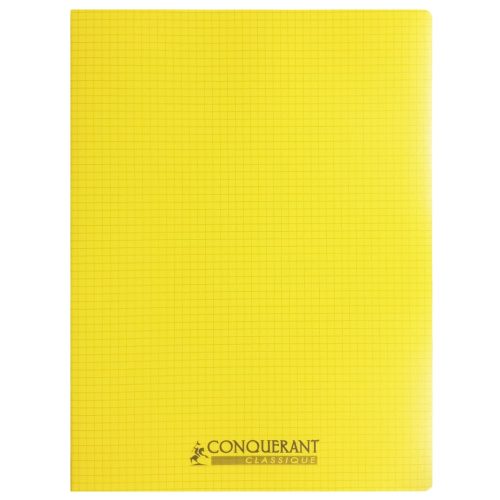 Classic Cover Notebook Ref 400092043
240*320cm, 96 pages, Checkered Polypro Yellow
Conquerant