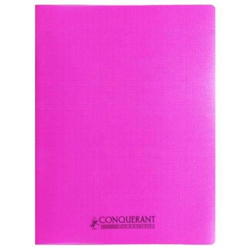 Classic Cover Notebook Ref 400002775
240*320cm, 96 pages, Seyes Pink Polypro
Conquerant