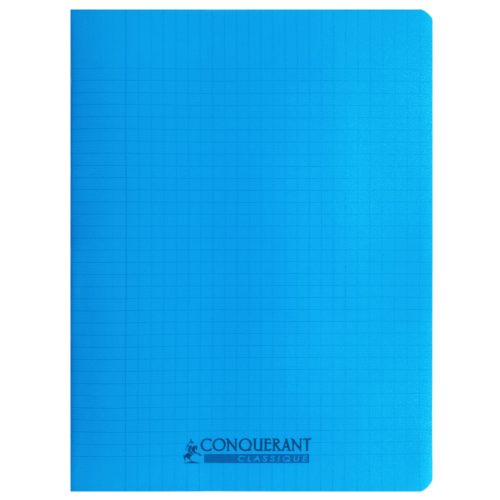 Classic Cover Notebook Ref 400134838
240*320cm, 96 pages, Seyes Polypro Turquoise
Conquerant