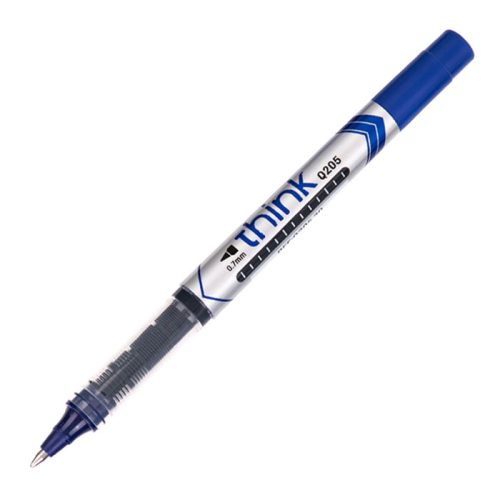 Roller Pen Think Q20530
Bullet Tip:0.7mm , Blue
Deli