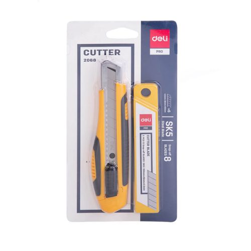 Cutter Knife With Spare Blades Ref E2068
18mm Blade
Deli