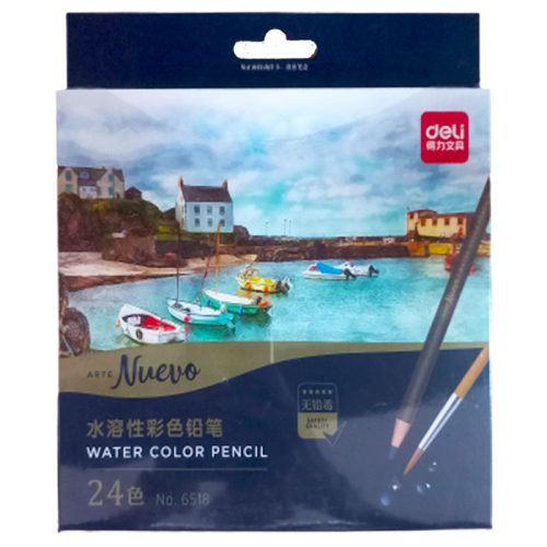 Colored Pencil Ref 6518
24 Colors, Black
Deli