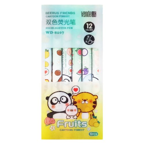 Highlighter Ref WD8107
Double Heads, 12 Assorted Colours [Pk 6]
Meli Melo