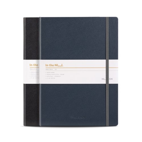 Leather Cover Notebook Ref NS202
B5, 96 Sheets, Black & Blue
Deli