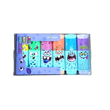 Mini Highlighter Ref HL6000F-6
Pet Design (1-5mm), Pk 6 (Assorted Pastel Colour)
Enlegend