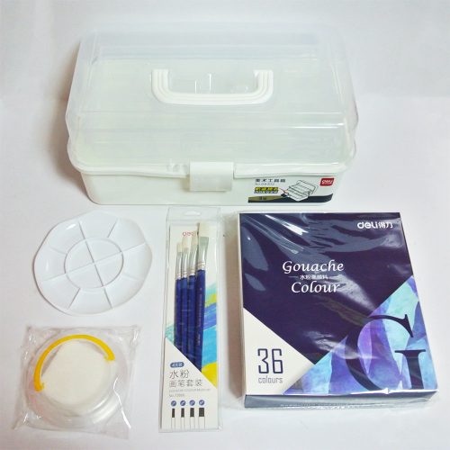Gouache Set Ref HS311-36
36 colors, Assorted
Deli