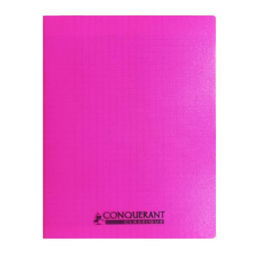 Classic Cover Notebook Ref 400002773
A4, 96 pages, Seyes Lines, Polypro Pink
Conquerant