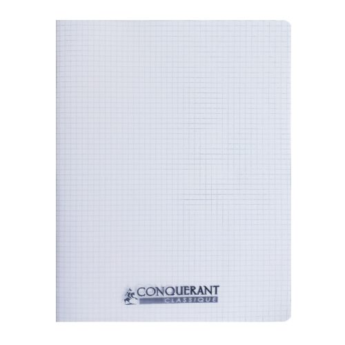 Classic Cover Notebook Ref 400009671
A4, 96 pages, Checkered Colourless Polypro
Conquerant