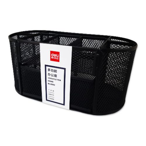 Desk Organiser Mesh Steel 8902
S:220*112*104mm, Black
Deli