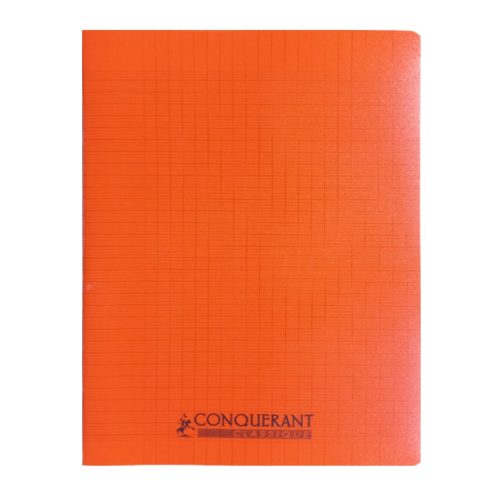 Classic Cover Notebook Ref 100105478
A4, 96 pages, Seyes Lines, Polypro Orange
Conquerant