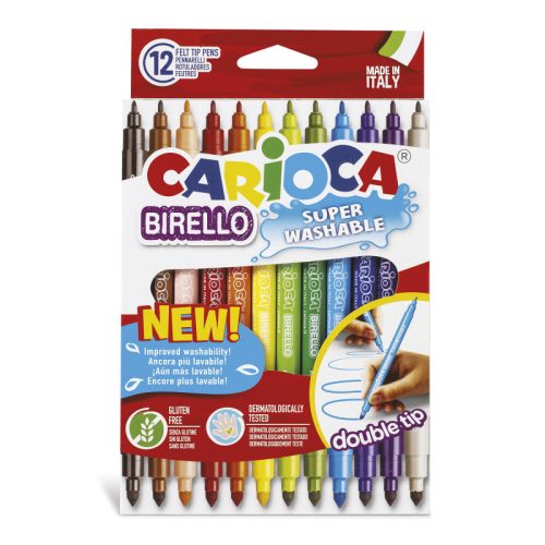 Felt Tip Pens Birello Ref 41457
12pcs, Double Tip
Carioca