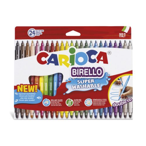 Felt Tip Pens Birello Ref 41521
24 pcs, Double Tip
Carioca