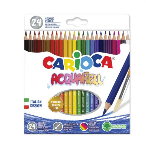 Colored Pencils Acquarell Ref 42858
24pcs, Brilliant colors
Carioca