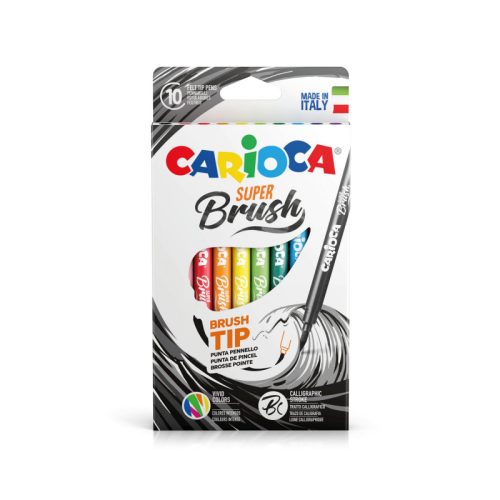 Felt Tip Pens Super Brush Ref 42937
10pcs, Vivid colors
Carioca