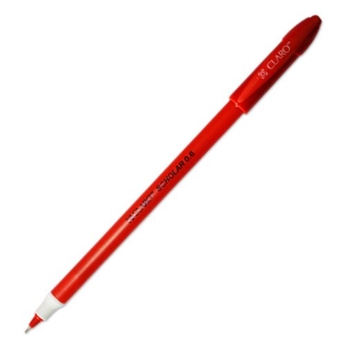 Ball Pen Scholar Ref 0078
0.6mm Tip, Red
Claro