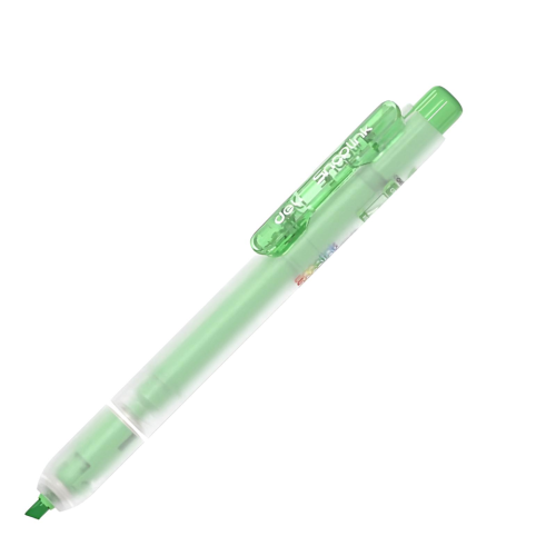 Highlighter U222-GN
Green:Chisel Tip
Deli
