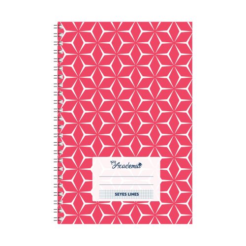 Spiral Notebook
A4, 120 Sheets Seyes Lines, Raspberry
My Academia