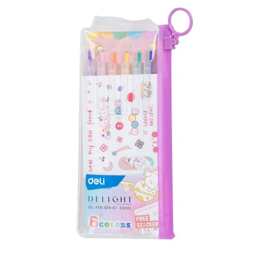 Gel Pen Ref G118-6C
0.5 mm:pk 6
Deli