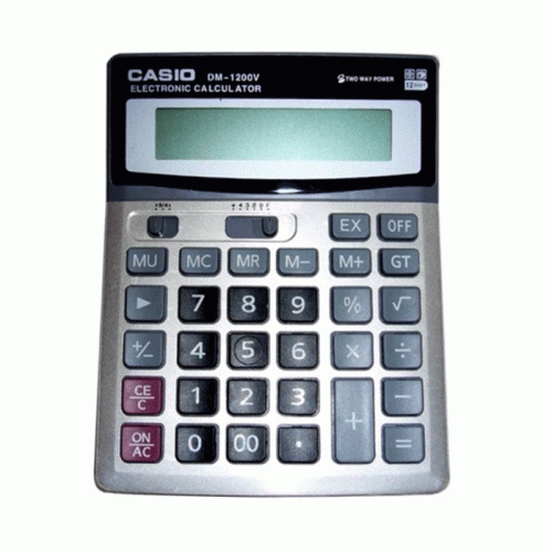 Desktop Calculator Ref DM-1200V
12 Digits, W148*D190mm
Casio