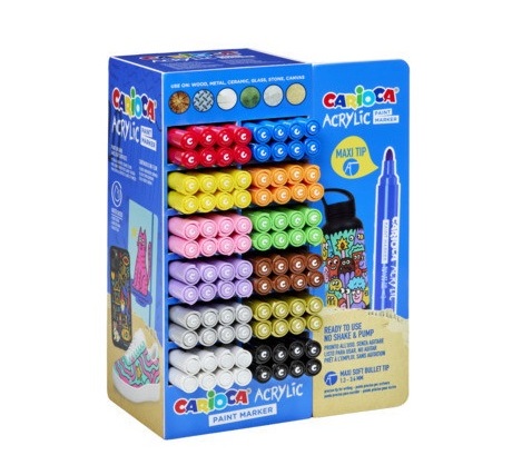 Acrylic Paint Marker Ref 55286
Assorted Colors
Carioca