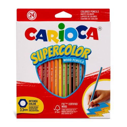 Colored Wood Pencils Ref 43393
24pcs, Supercolor Intense Colors
Carioca