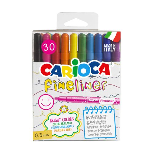 Fineliner Ref 44105
30pcs, Bright colors
Carioca