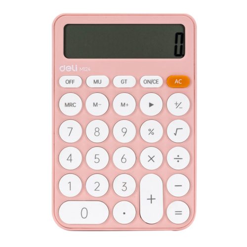 Desktop Calculator Ref EM124
12 Digits, Plastic Pink
Deli